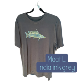 Snoek Citroen DS t-shirt - donkergrijs grappige shirts