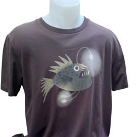 SALE biokatoen T-Shirt lantaarnvis bruin