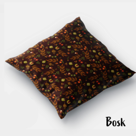 Velours kussenhoes Bosk bruin