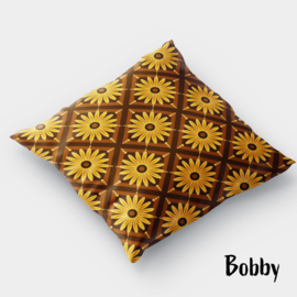 Velours kussenhoes Bobby bruin