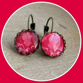 Oorbellen Paola rood