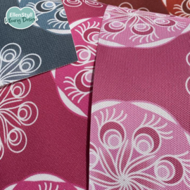 Retro kussen - Grafische print Roze Peet