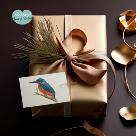 Ijsvogel kaartjes - setje van 10 kleine kaartjes