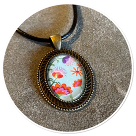 Ketting Ovaal Asta lichtblauw