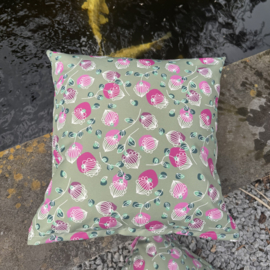 Kussen Rosa mosgroen
