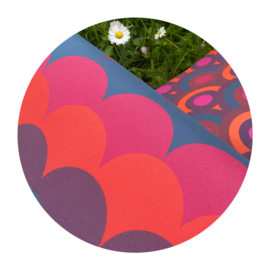 Retro bloemen kussen Aukje