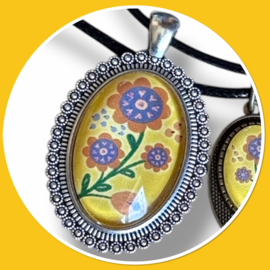 Ketting Ovaal Janice geel