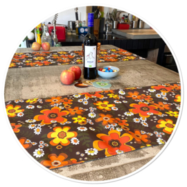Tafelloper Retro Hermien  - 40 bij 130 cm