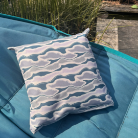 Kussen Elvis blauw