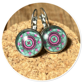 Oorbellen mint mandala
