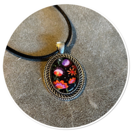 Ketting Ovaal Asta roze
