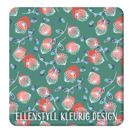 Kussen Rosa zeegroen