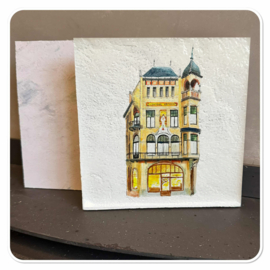 Tegel  Leeuwarden - centraal apotheek voor aan de wand