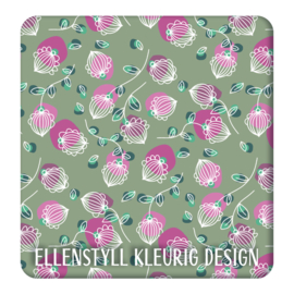 Kussen Rosa mosgroen