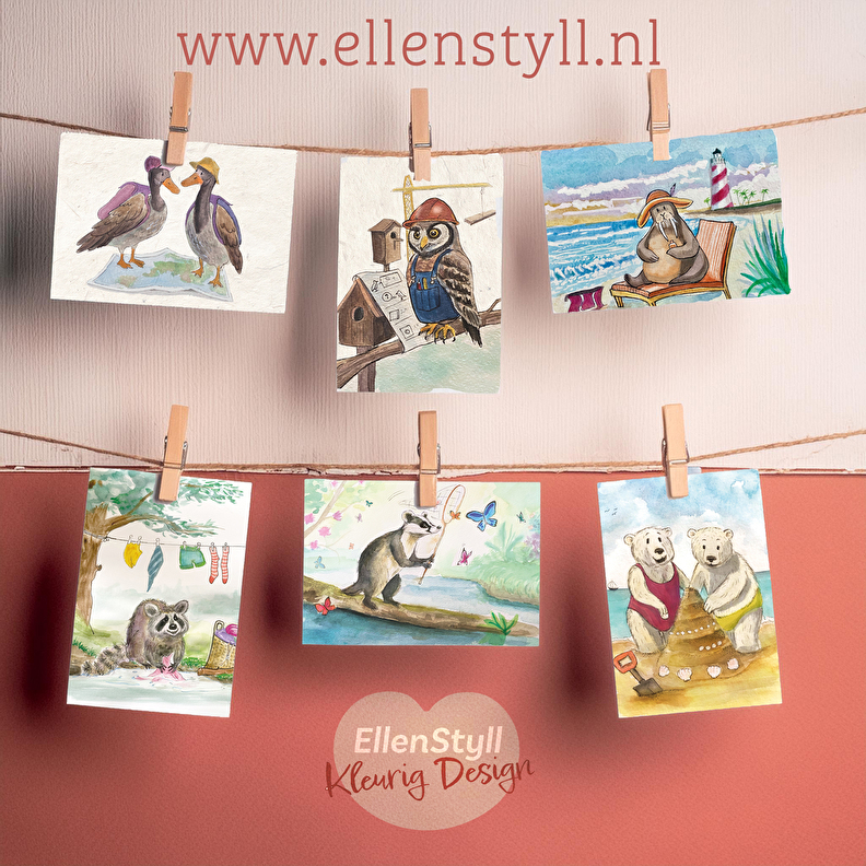 Lieve kaartjes dieren
