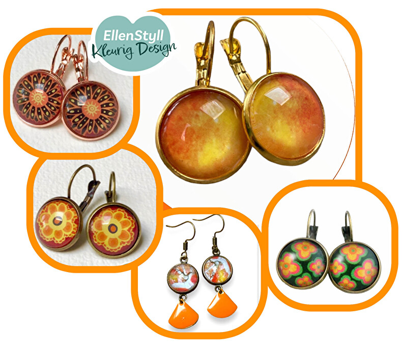 oranje sieraden