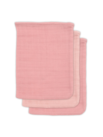 Jollein | Bamboe washandje pale pink (3pack)
