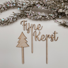 Kerst prikkers | Fijne Kerst | Set van 3