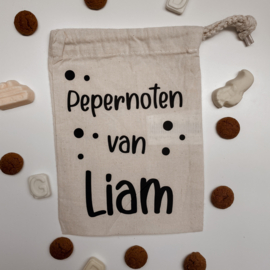 Pepernoot zakje met naam