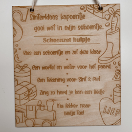 Sinterklaas schoenzet hulpje