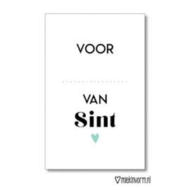 Mini kaart | voor ..... van Sint