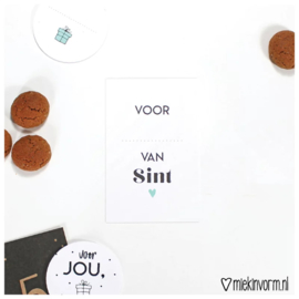 Mini kaart | voor ..... van Sint