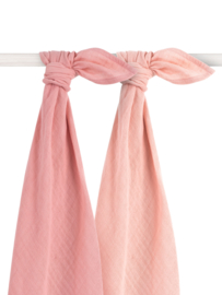 Jollein | Bamboe Multidoek large 115x115cm pale pink (2pack)