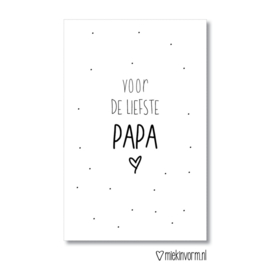 Mini kaart | voor de liefste PAPA