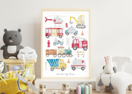 Voertuigen - A3 poster