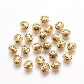 Roségold und goldfarbene Perlen