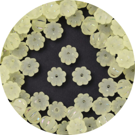 Kralen Frozen Pumpkin yellow 12x12x8 mm – rijggat 1,8 mm – 30 stuks
