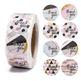 Sticker rol thank you 500st