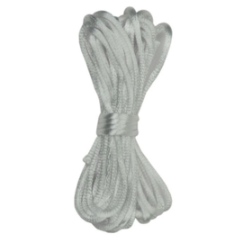 Satijnkoord Ø2mm - 5 meter - wit - KumiHimo