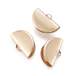 Lintklemmetjes – lichtgoud/rosegoud – 13×20×7 mm – 10 stuks