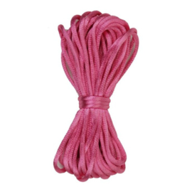 Satijnkoord Ø2mm - 5 meter - roze - KumiHimo