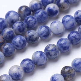 Natuursteen blue spot jasper kralen -  6mm - ca. 60 stuks