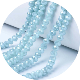 Kralen facet sky blue 50st