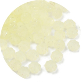 Kralen Frozen Pumpkin yellow 12x12x8 mm – rijggat 1,8 mm – 30 stuks