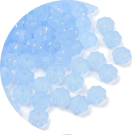 Kralen Frozen Pumpkin blue 12x12x8 mm – rijggat 1,8 mm – 30 stuks