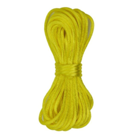 Satijnkoord Ø2mm - 5 meter - geel - KumiHimo