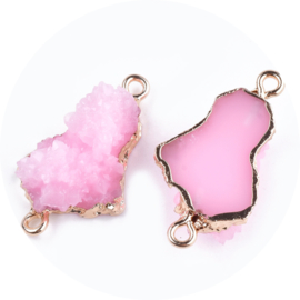 Resin stone pink