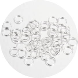 Ringetjes zilver 4mm 20st