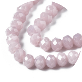 Kralen facet misty rose 50st