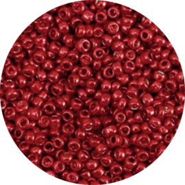 Kralen rocailles metallic red 2mm 20gr