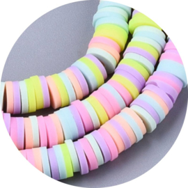 Katsuki kralen 6mm – pastel mix (±340 stuks)