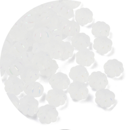 Kralen Frozen Pumpkin transparant 12x12x8 mm – rijggat 1,8 mm – 30 stuks