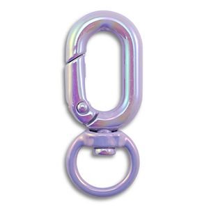 Sleutelhanger sluiting paars met AB-coating 38x16mm – DIY sleutelhanger onderdelen