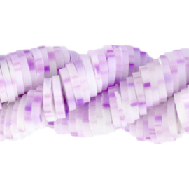 Kralen katsuki white purple mix 4mm