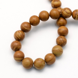 Natuursteen kralen jaspis Tigerskin – 8,5mm – ca. 45 stuks
