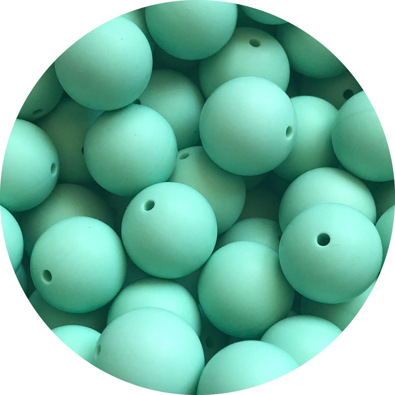 Siliconen Kralen Mint – per stuk | Ø12 mm, Ø15 mm of Ø20 mm